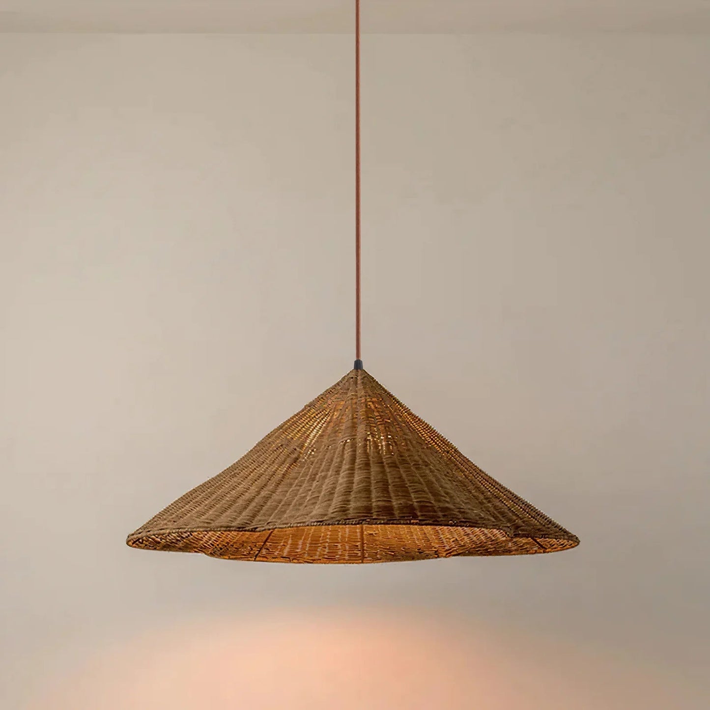 Isla – Boho Geflochtene Hängelampe