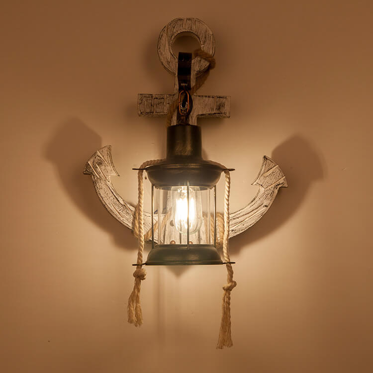 Dorian – Retro-Wandleuchte im Industrie-Design mit Anker