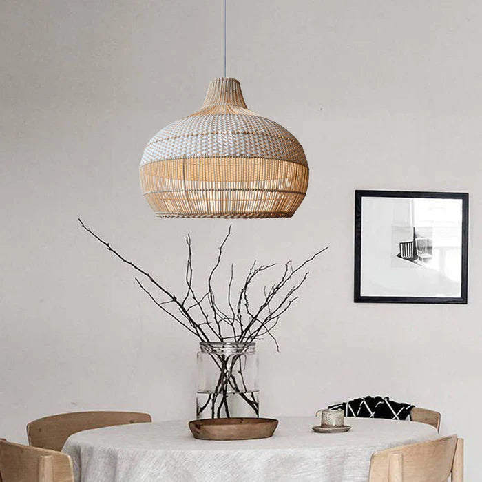 Alva – Pendelleuchte aus natürlichem Rattan