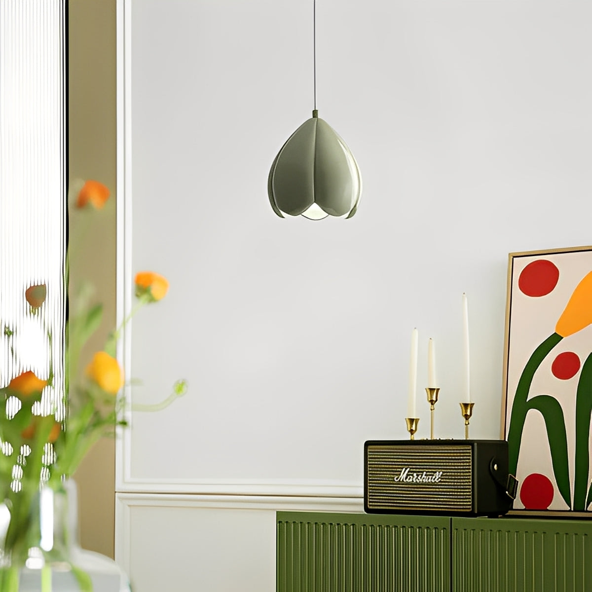 Camille – Hängelampe in Blumenform