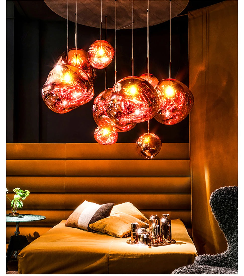 Moderne Glas-Pendelleuchten für Küchen