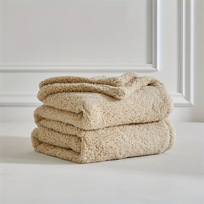 KuschelWolke – Flauschige Sherpa-Decke für Sofa & Bett, wendbar & waschbar