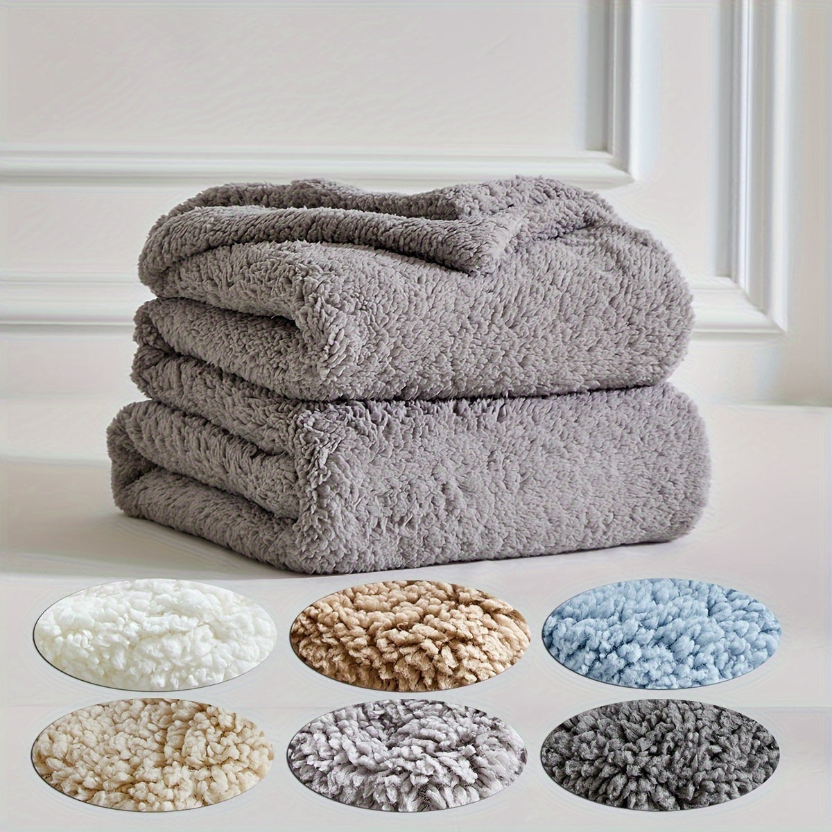KuschelWolke – Flauschige Sherpa-Decke für Sofa & Bett, wendbar & waschbar