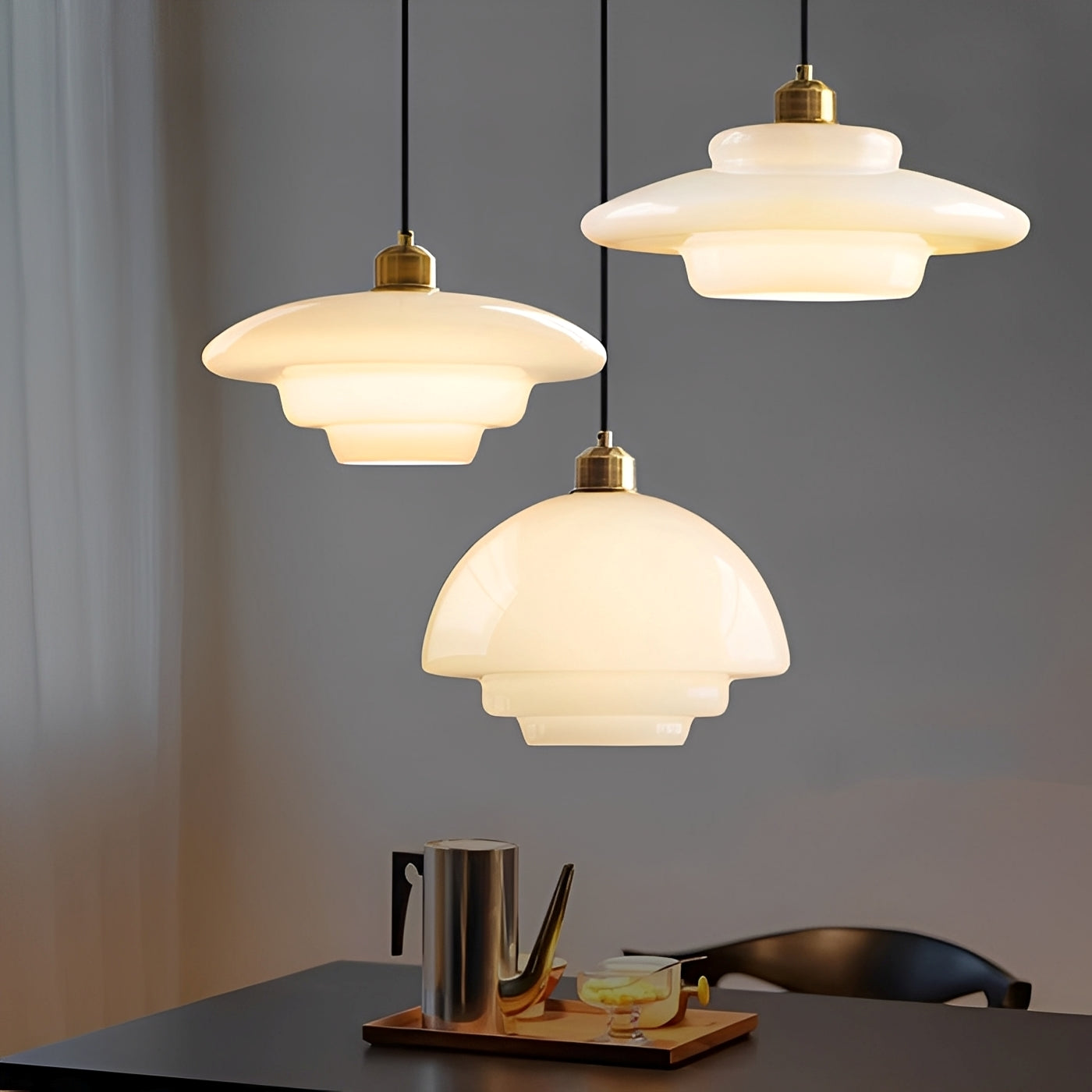 Lucine – Schlichter Kronleuchter aus Glas