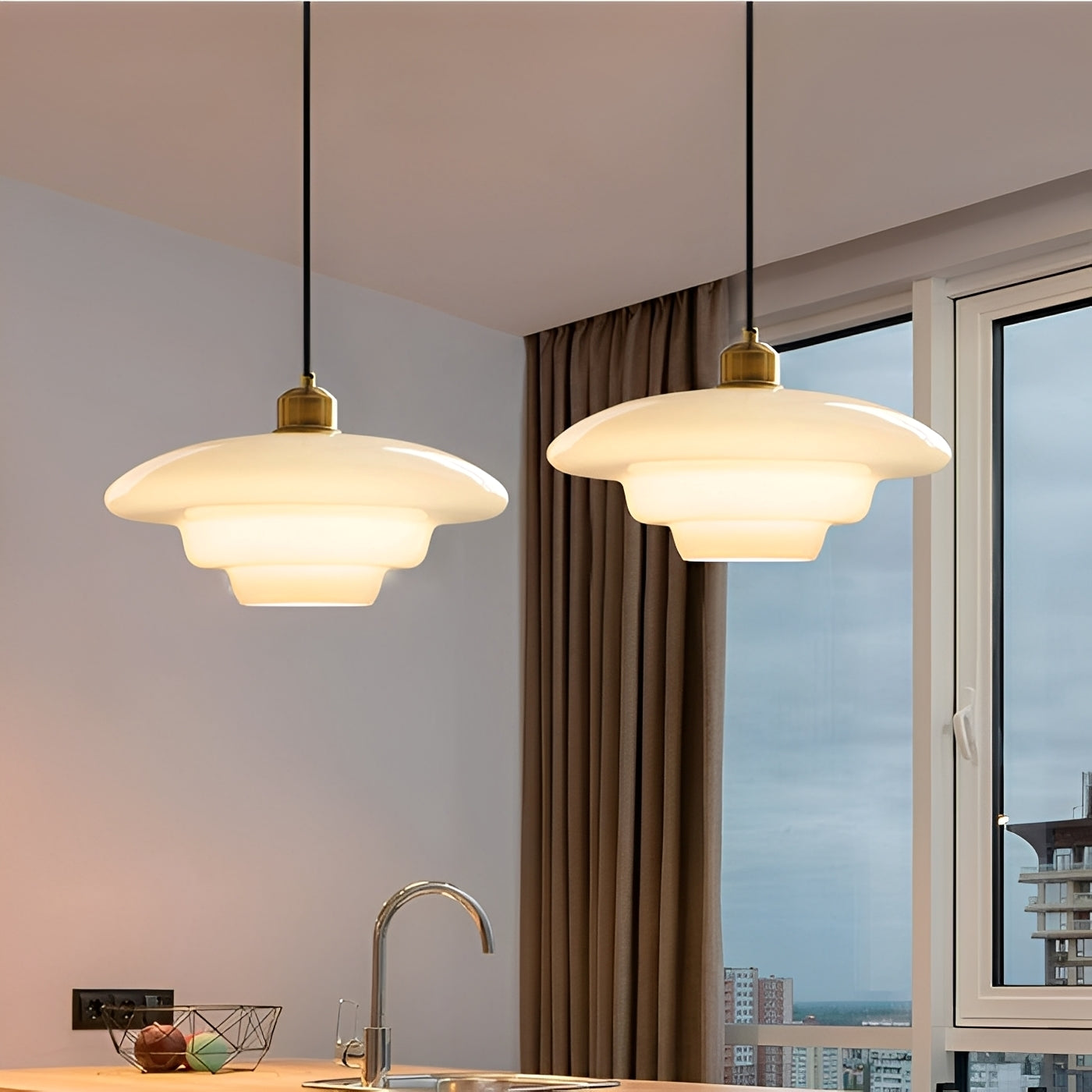 Lucine – Schlichter Kronleuchter aus Glas