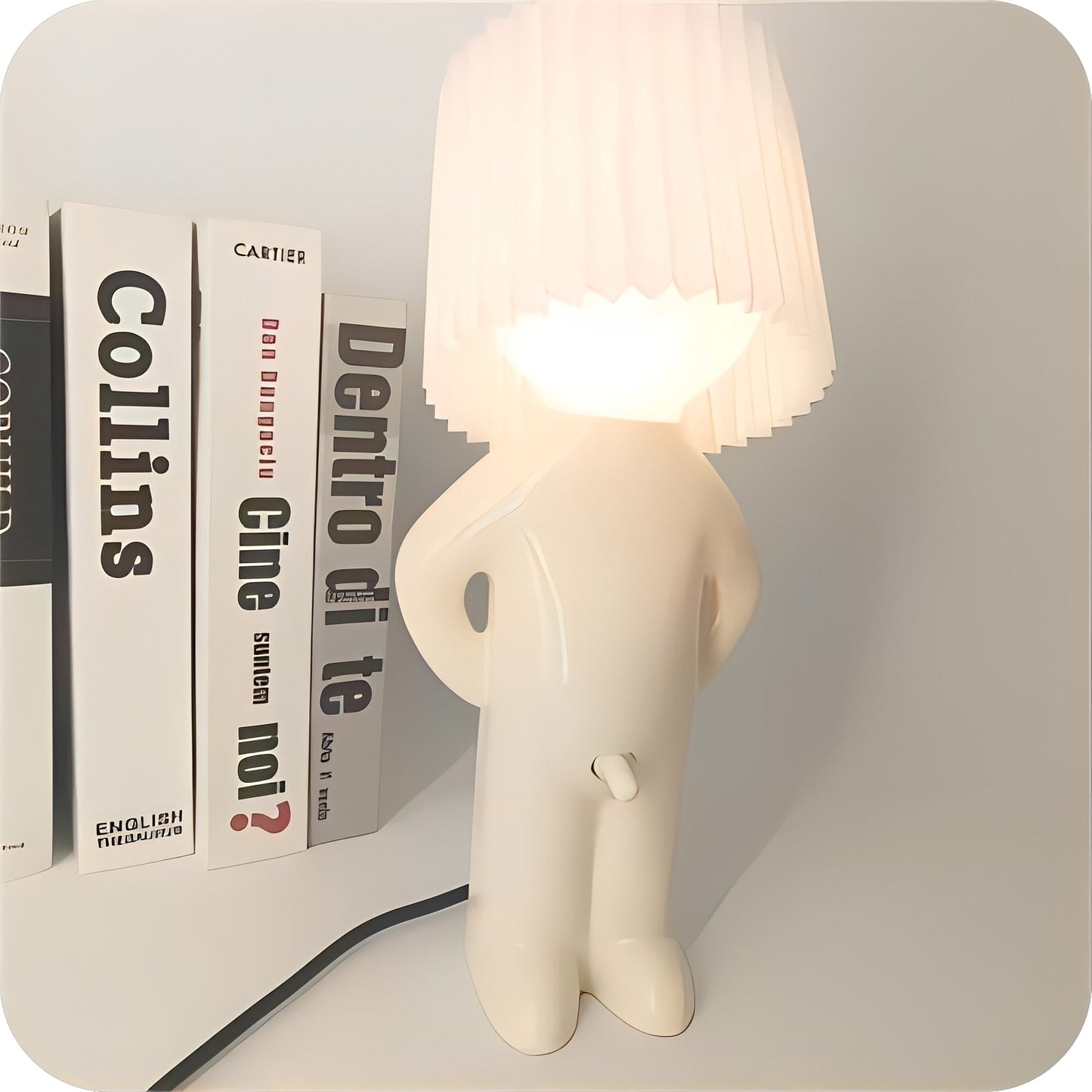 Neil – Nachtlicht mit Jungen-Figur & warmem Retro-Licht