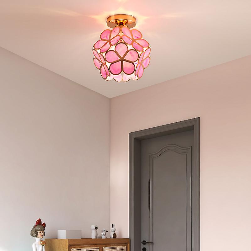 FloraLicht – Stilvolle Glas-Deckenleuchte im Blumen-Design für Flure