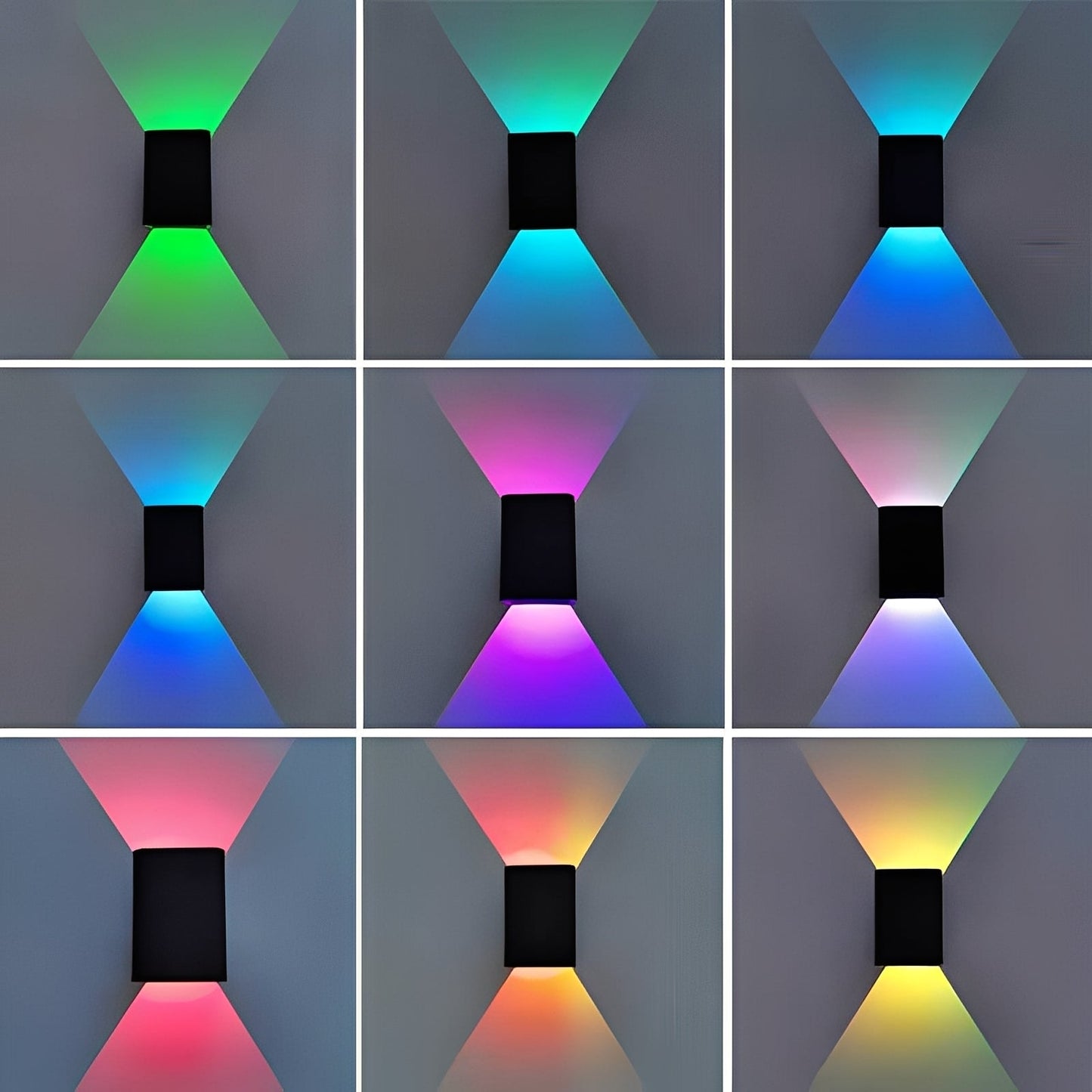 Lucia – Quadratische Leuchtende LED-Wandlampe