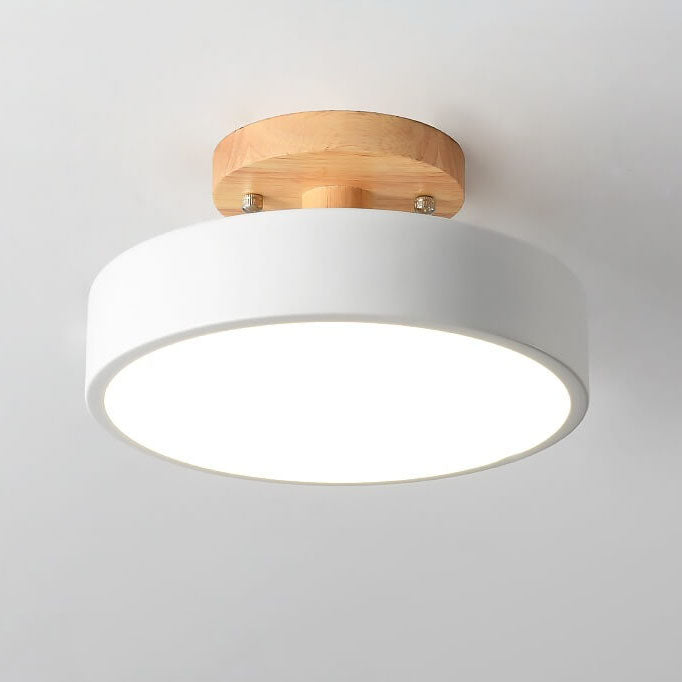 Runde LED-Halbunterputz-Deckenleuchte