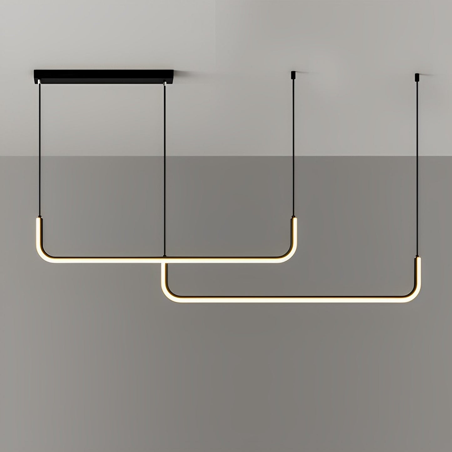 Analyn – Schlichte LED-Deckenlampe mit Metallschirmen