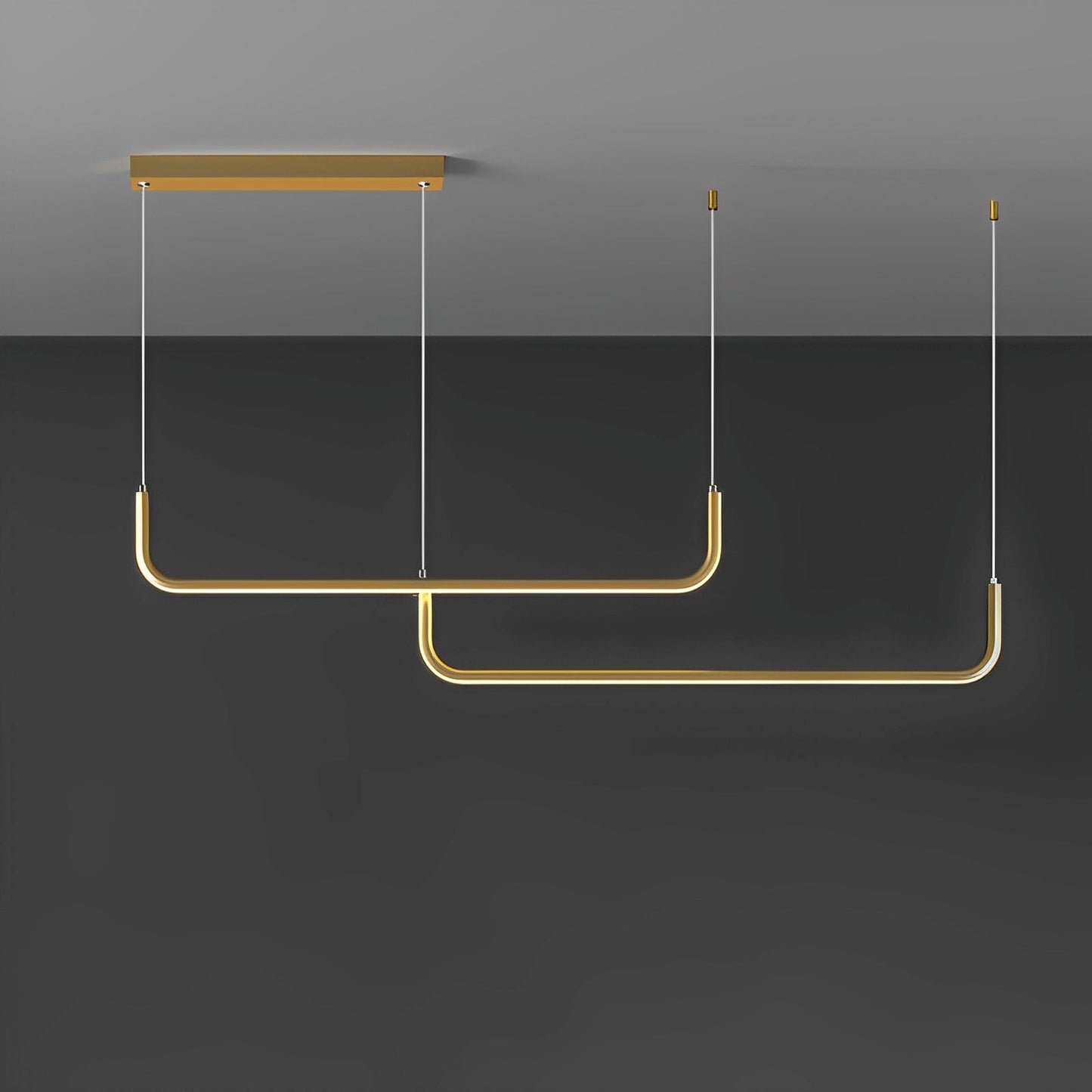 Analyn – Schlichte LED-Deckenlampe mit Metallschirmen