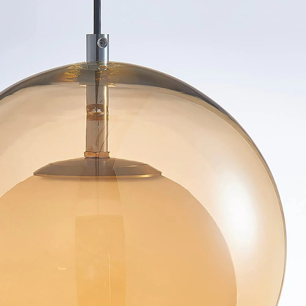 Yaori – Orangefarbene Retro Bauhaus-Pendelleuchte