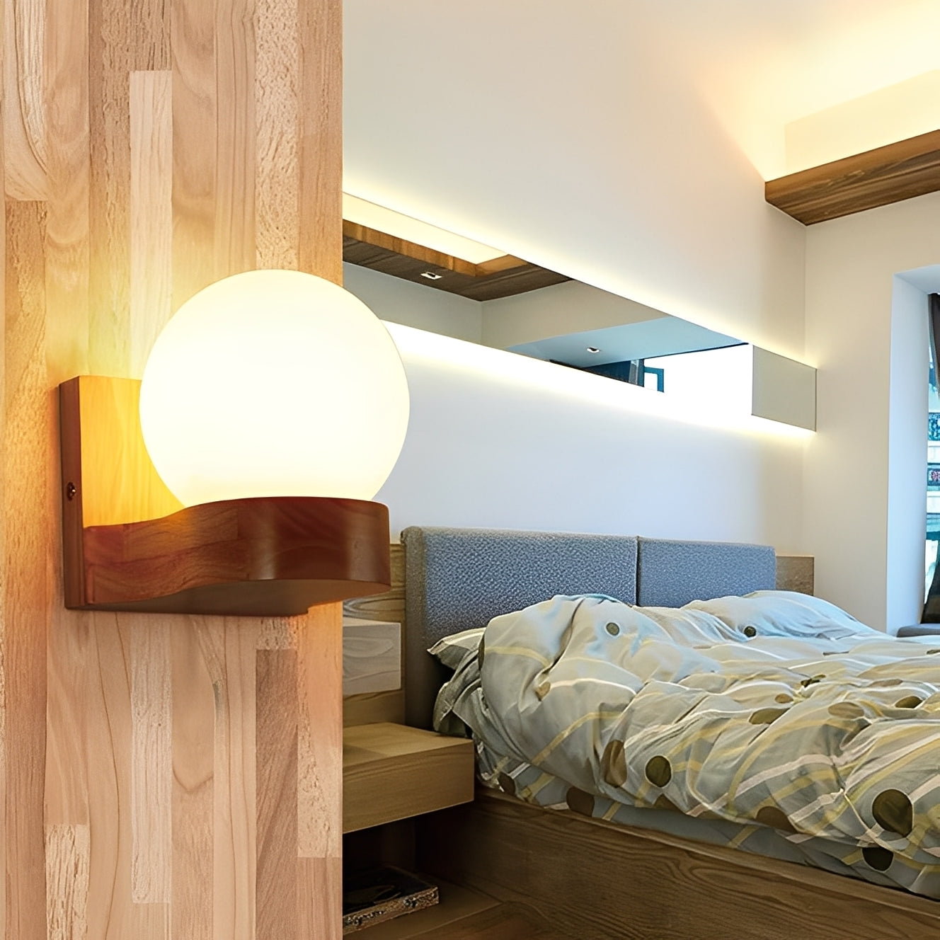 Alvaro – Schicke Holz-Wandlampe