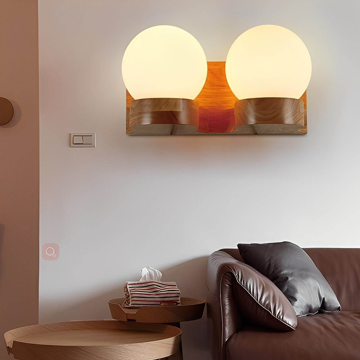 Alvaro – Schicke Holz-Wandlampe