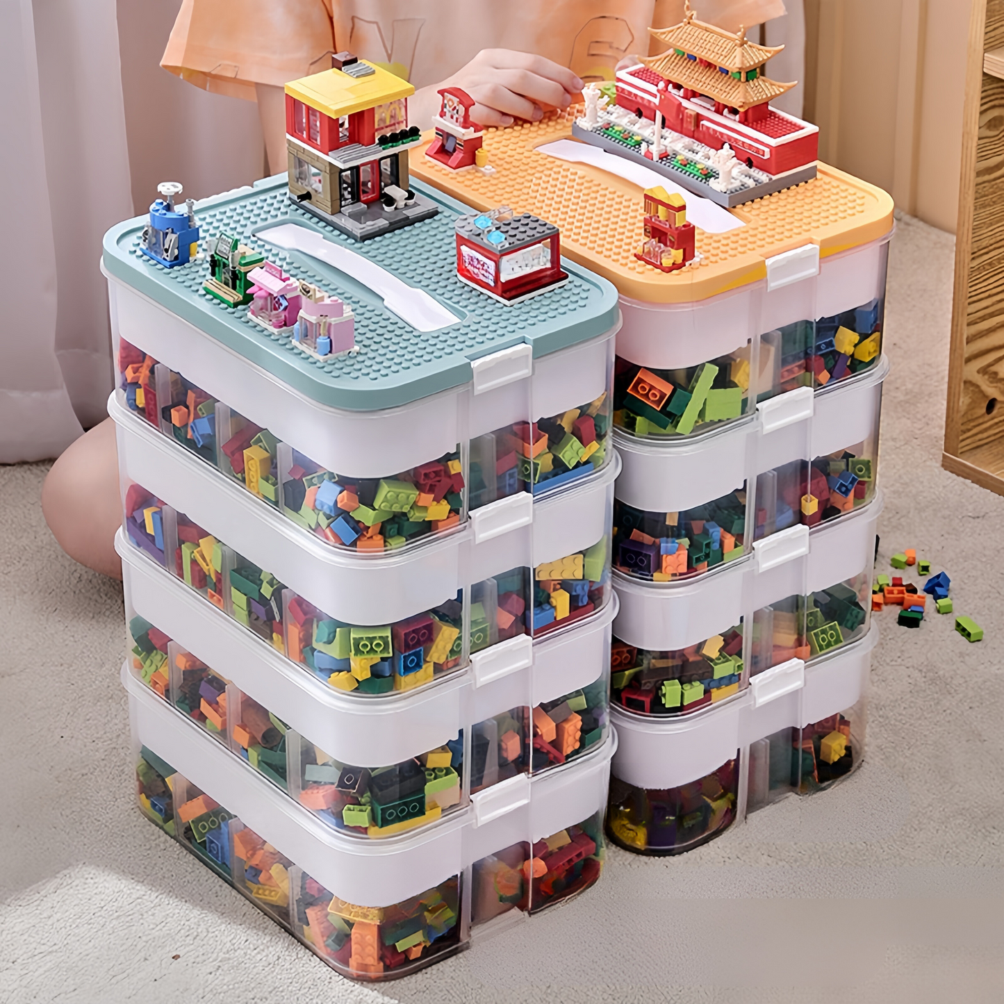 OrdiStack – Stapelbarer Organizer für Spielzeug und Kleinkram