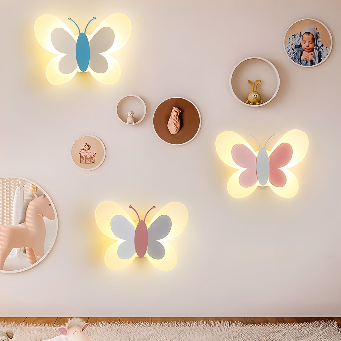 Brianna – Kreative Schmetterlings-Wandleuchte