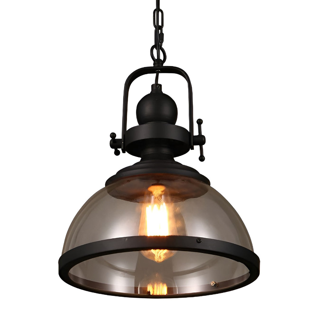 Alden – Retro-Industrie Glas-Kronleuchter
