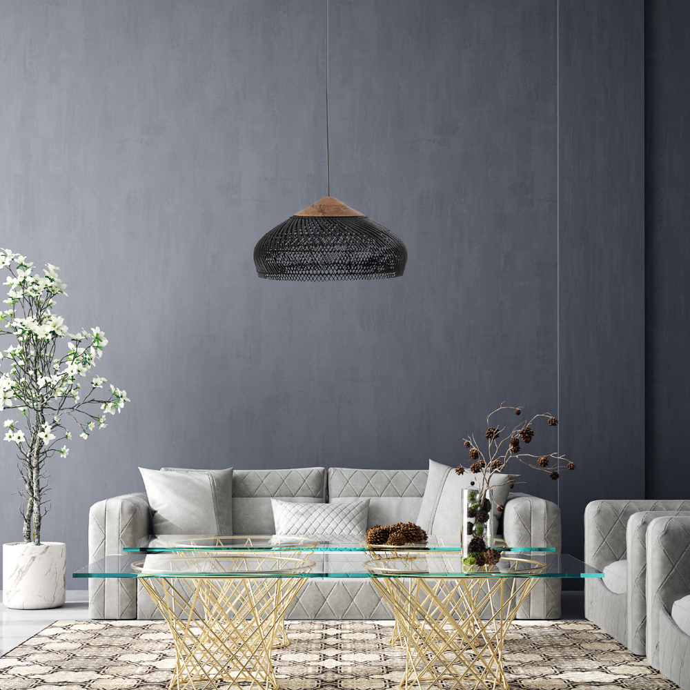 Ella – Asiatische Rattan-Deckenlampe