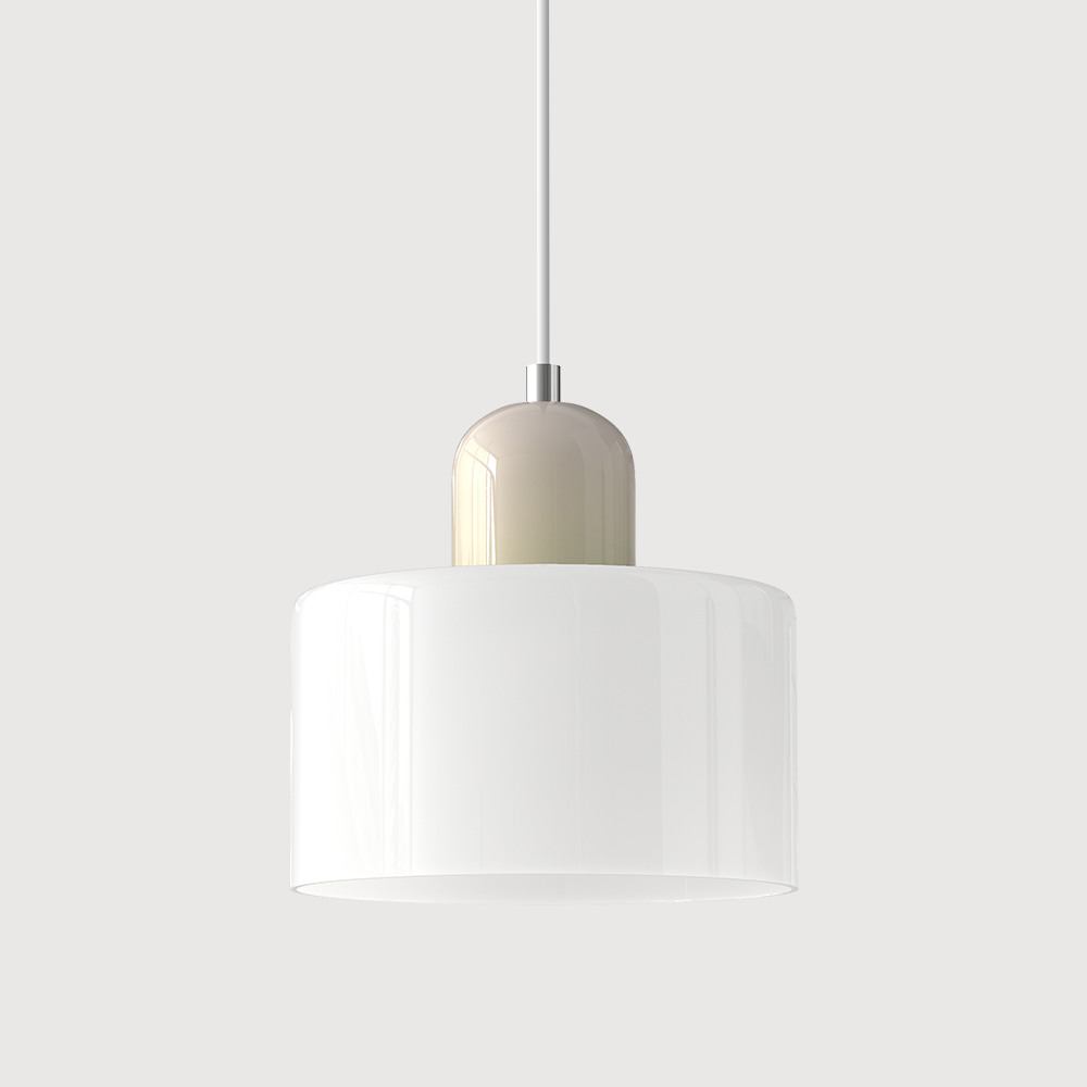 Gelly – Runde Glas Pendelleuchte im Cream Wind Stil