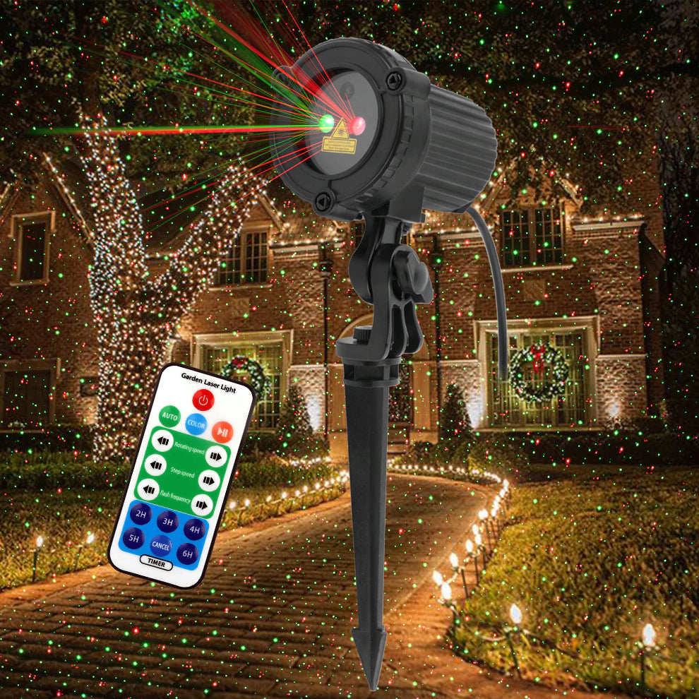 SternLicht – Laser-Gartenlicht mit Bewegungseffekt & Fernbedienung