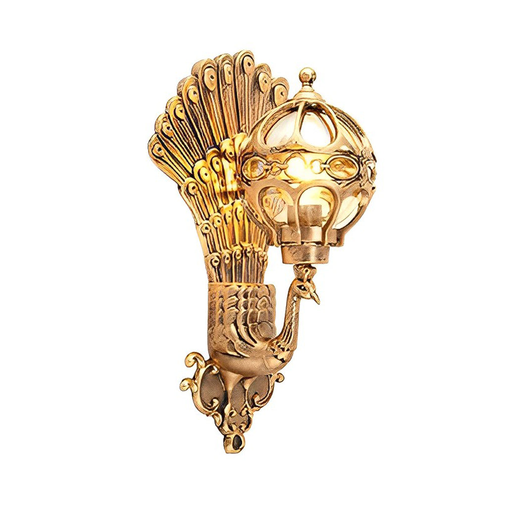 Haru – Retro Pfauen Wandlampe