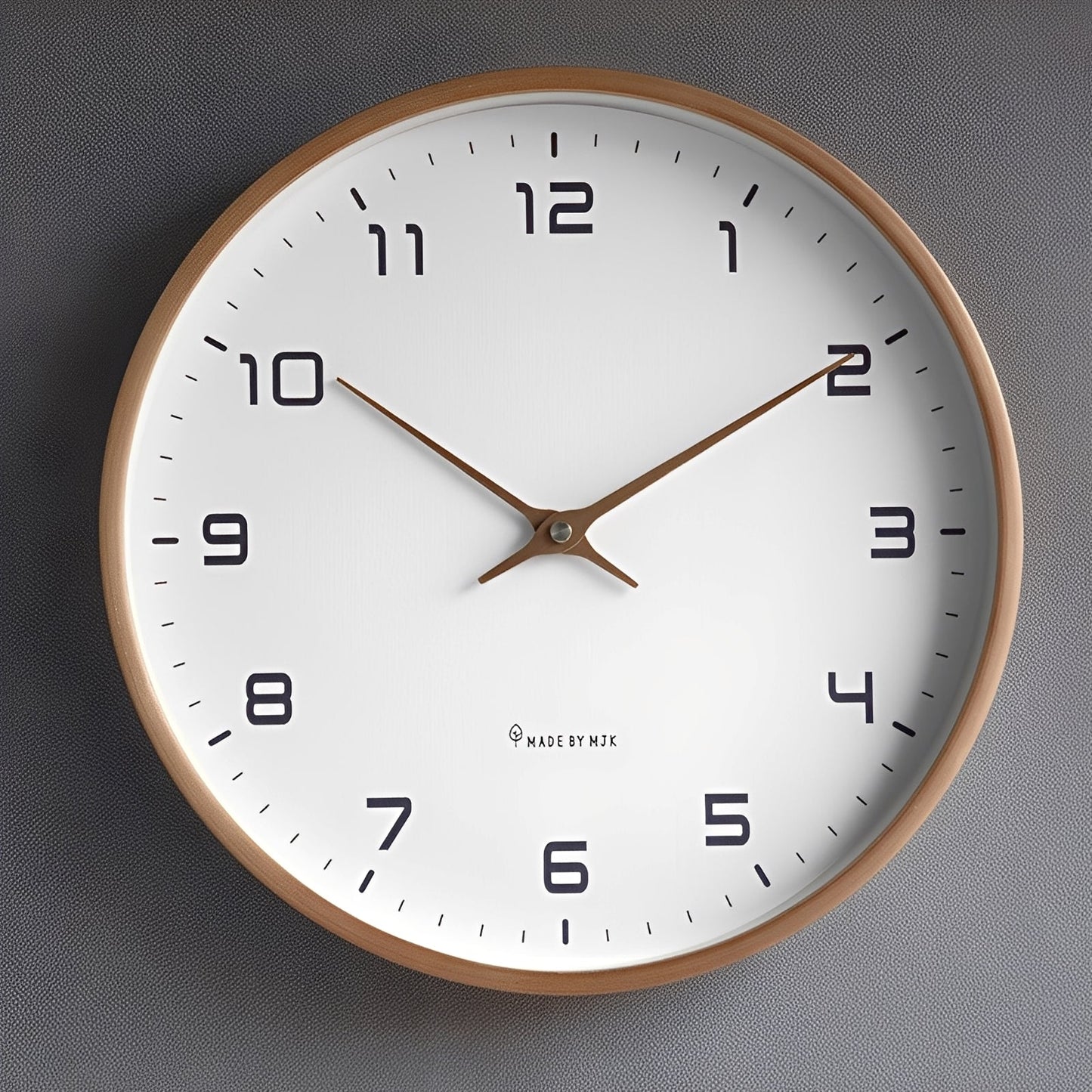 Janice – Skandinavische Wanduhr im schlichten Holzstil