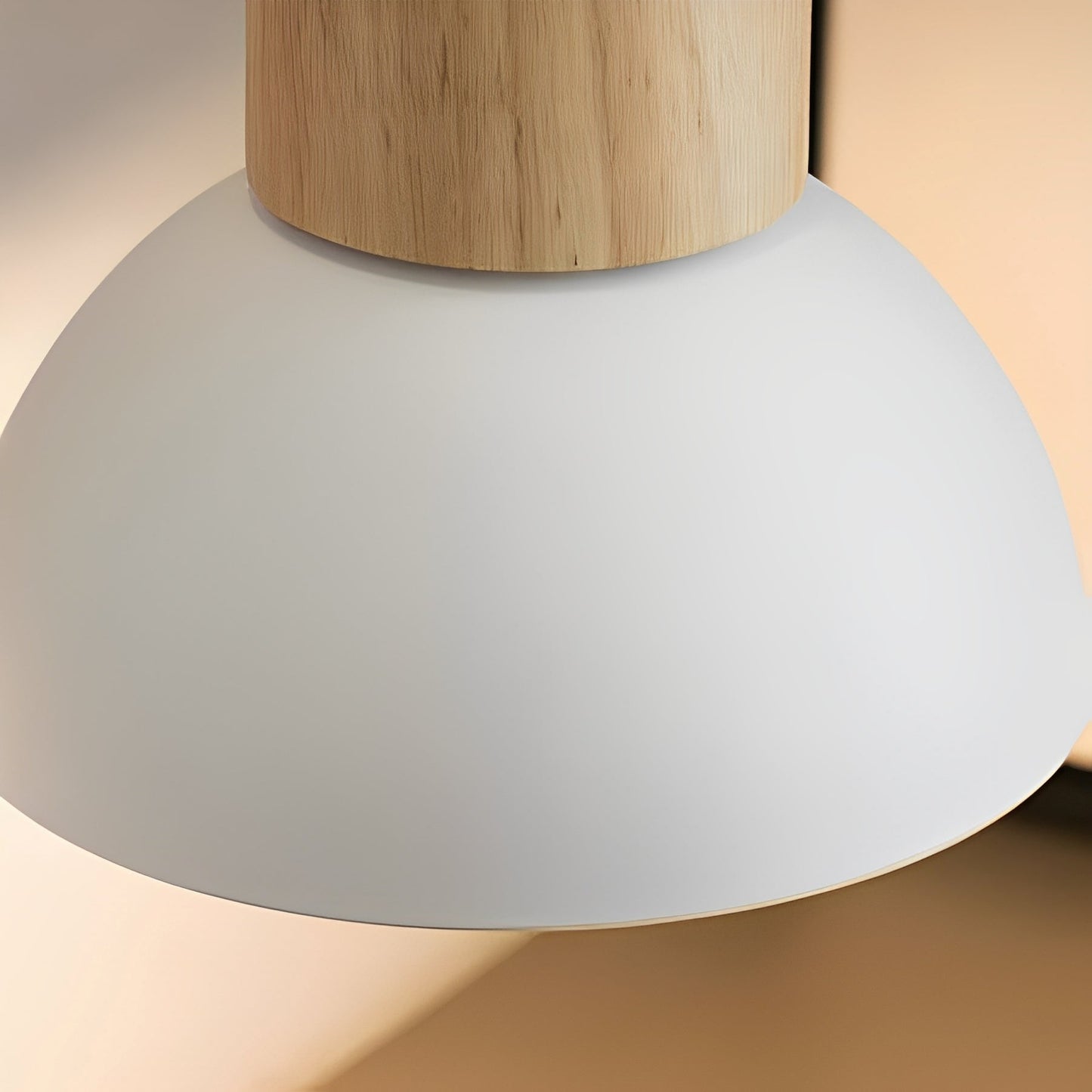 Elian – Halbkreis-Holzwandlampe