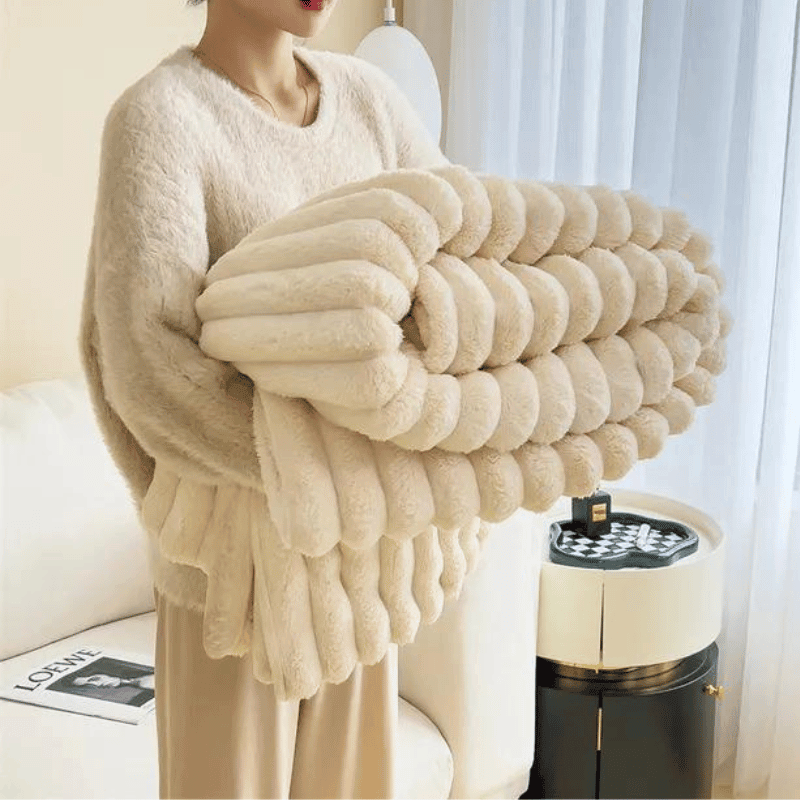 Nola – Dicke Flanell-Decke im skandinavischen Stil