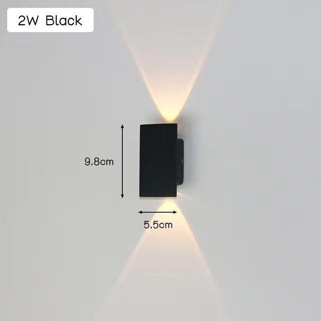 Moderne, minimalistische LED-Wandleuchte
