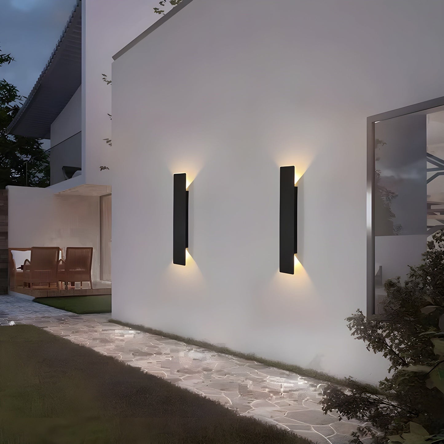 Moderne, minimalistische LED-Wandleuchte