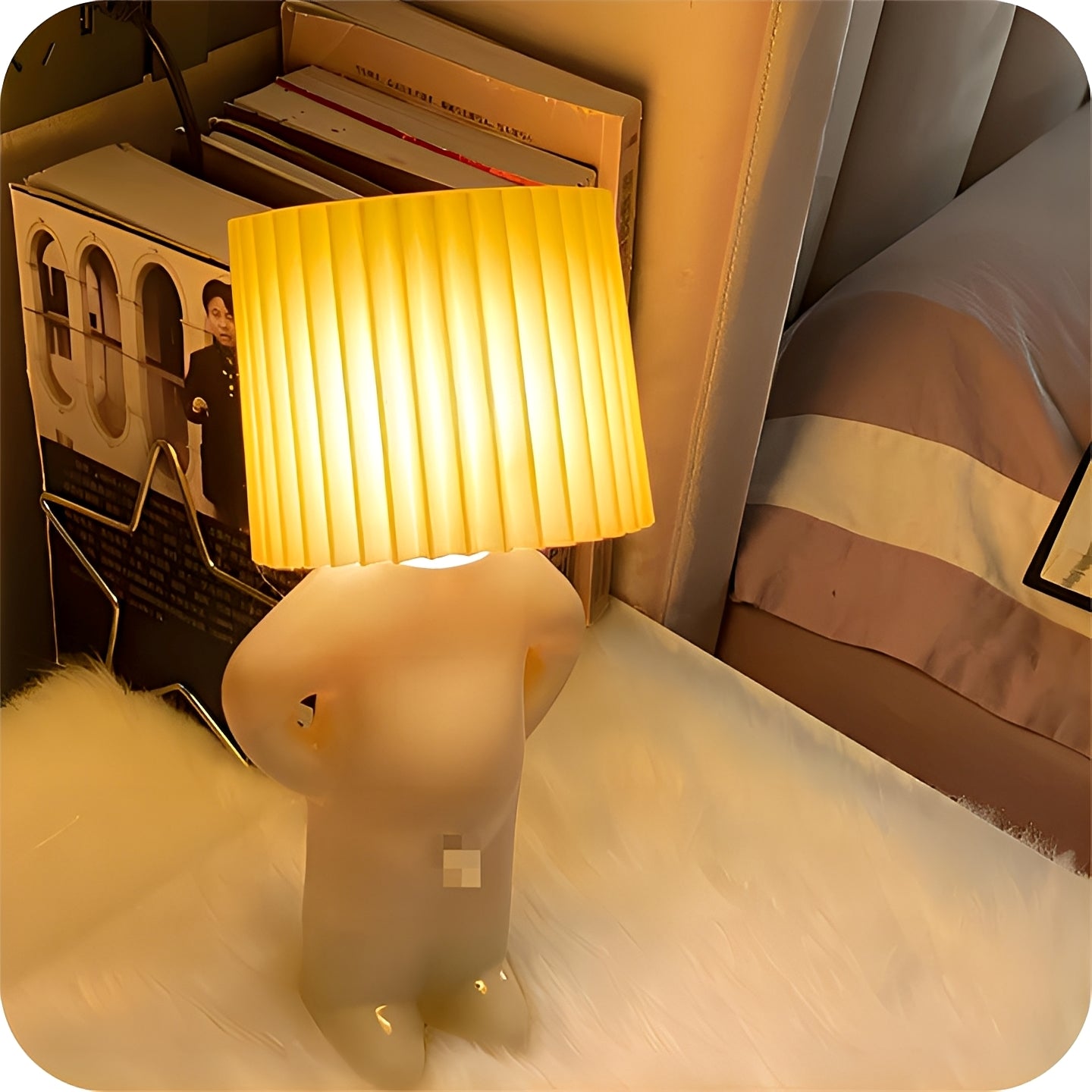Neil – Nachtlicht mit Jungen-Figur & warmem Retro-Licht