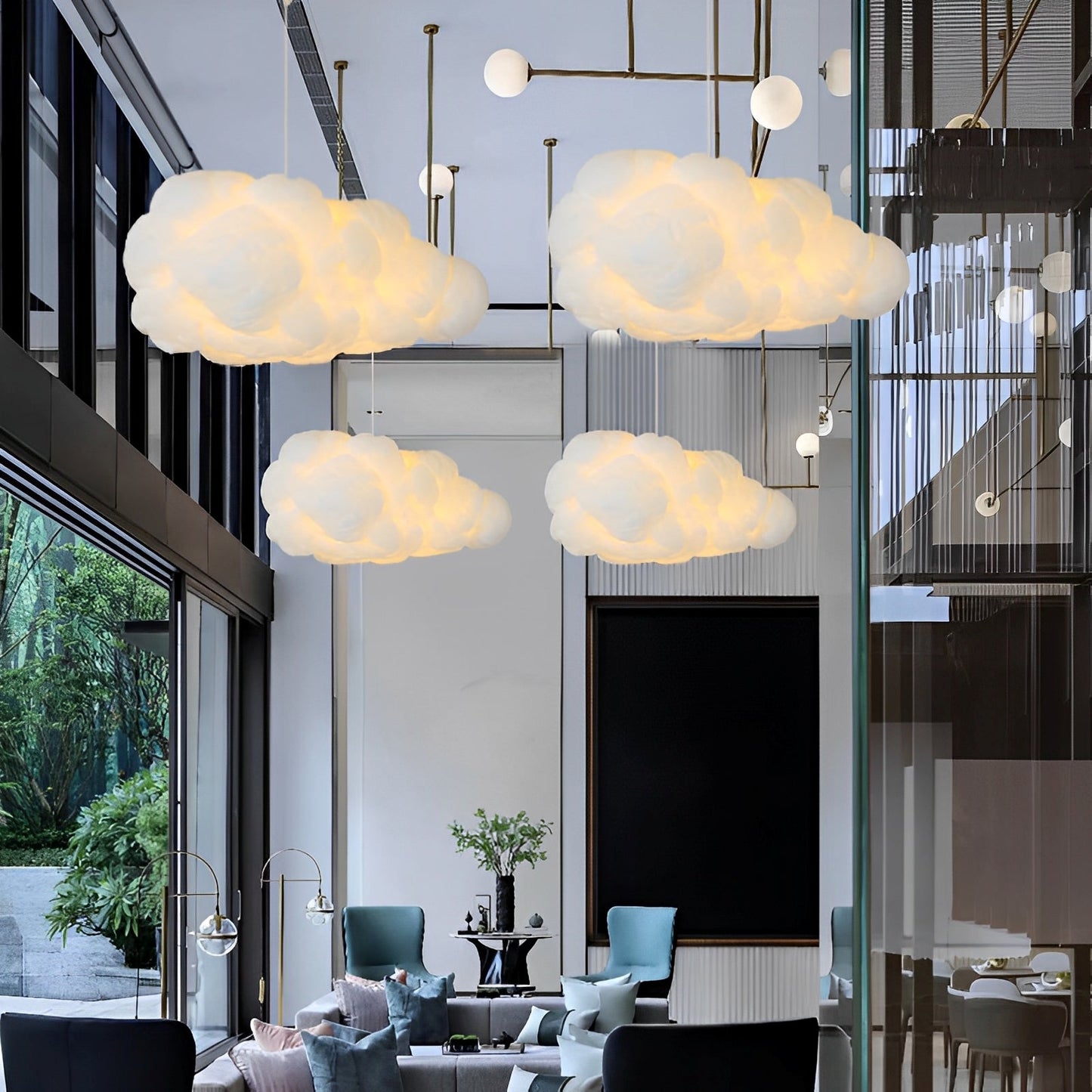 Milo – Wolkenförmige Hängelampe aus Kunststoff