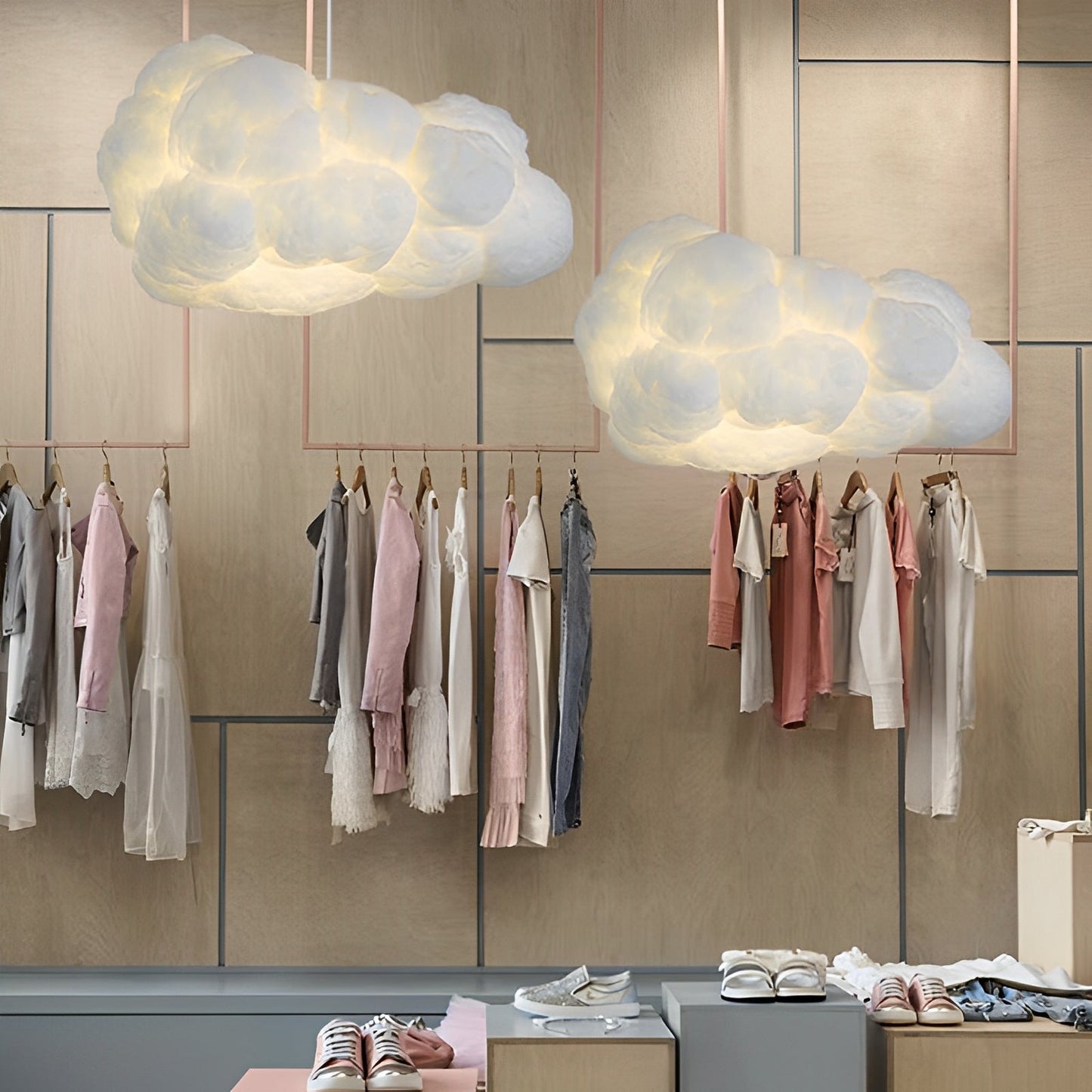 Milo – Wolkenförmige Hängelampe aus Kunststoff