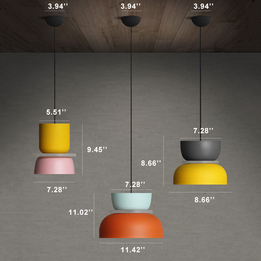 Bunte moderne LED-Hängelampe