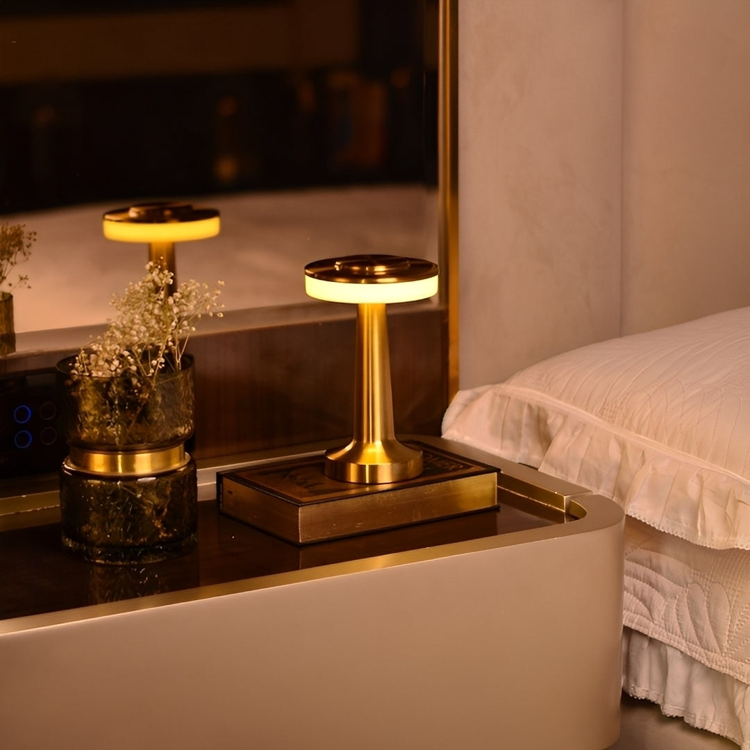 Zamira – Wiederaufladbare Hantel-Tischlampe
