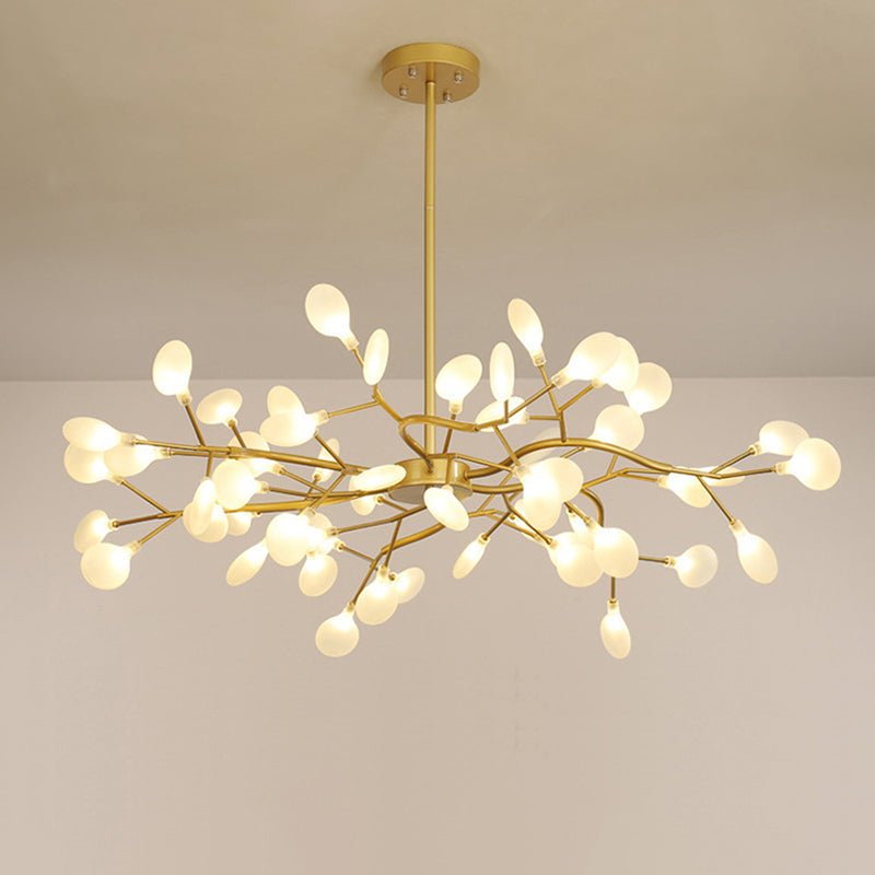 FireflyLux – Schlichter Ast-Kronleuchter mit Glühwürmchen-LEDs