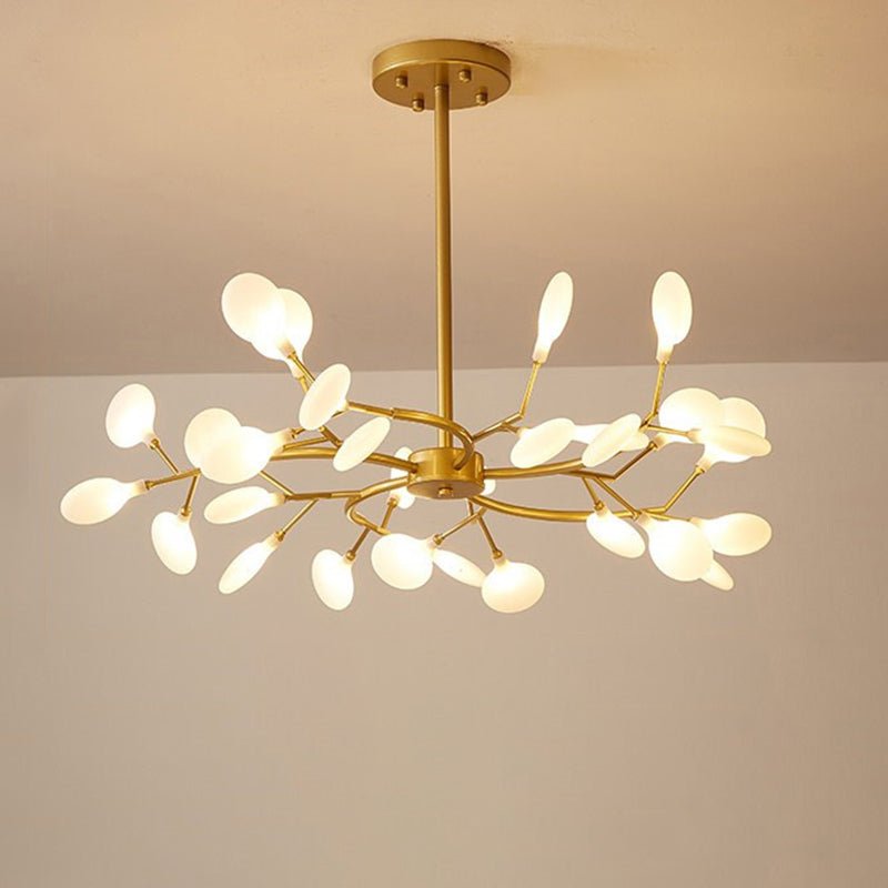 FireflyLux – Schlichter Ast-Kronleuchter mit Glühwürmchen-LEDs