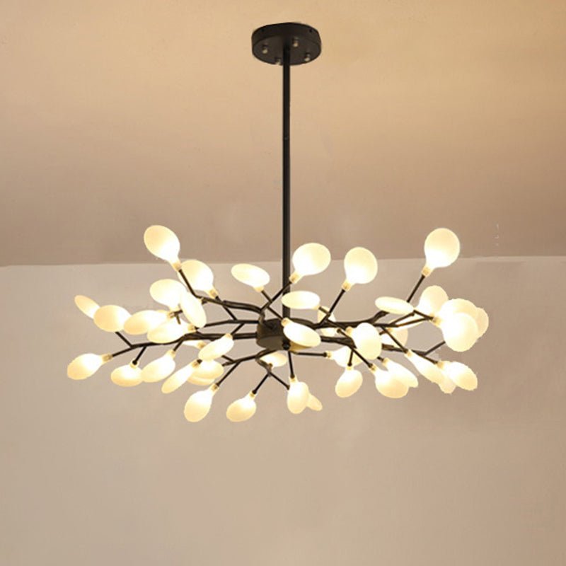 FireflyLux – Schlichter Ast-Kronleuchter mit Glühwürmchen-LEDs