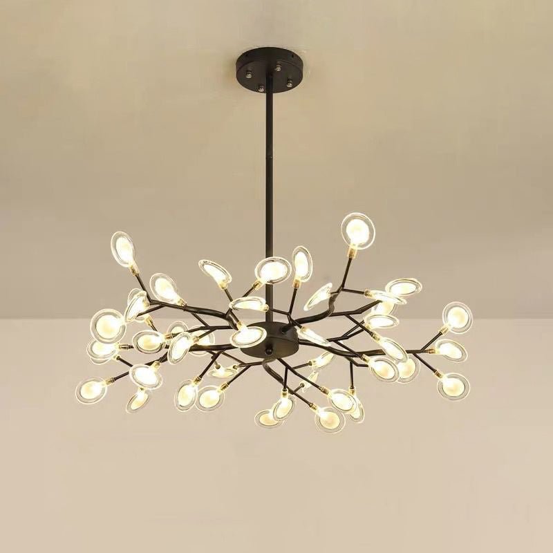 FireflyLux – Schlichter Ast-Kronleuchter mit Glühwürmchen-LEDs