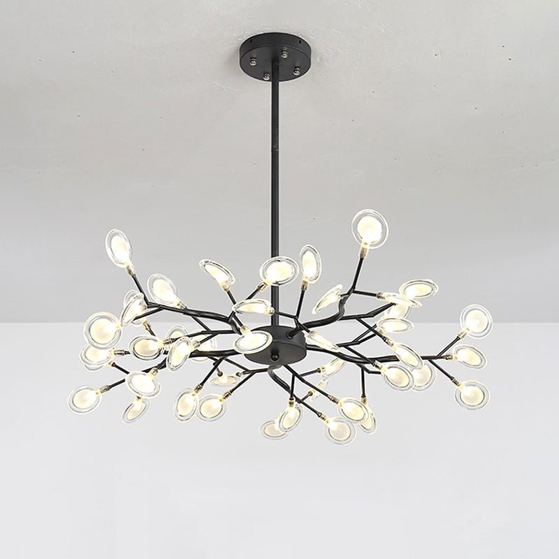 FireflyLux – Schlichter Ast-Kronleuchter mit Glühwürmchen-LEDs