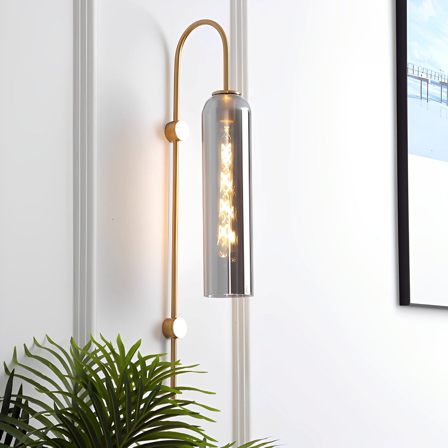 Goleta – Retro-Wandlampe mit Glas