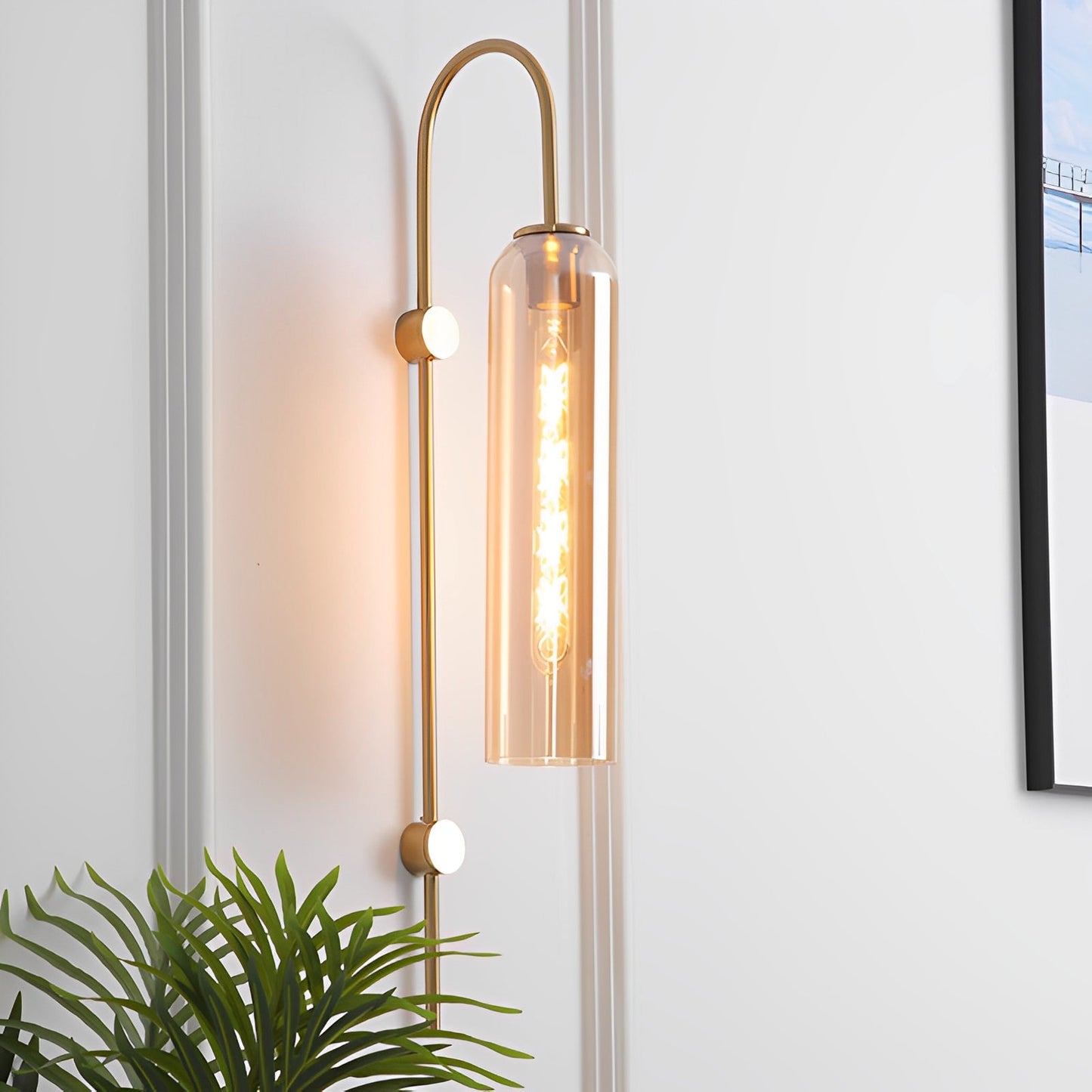 Goleta – Retro-Wandlampe mit Glas