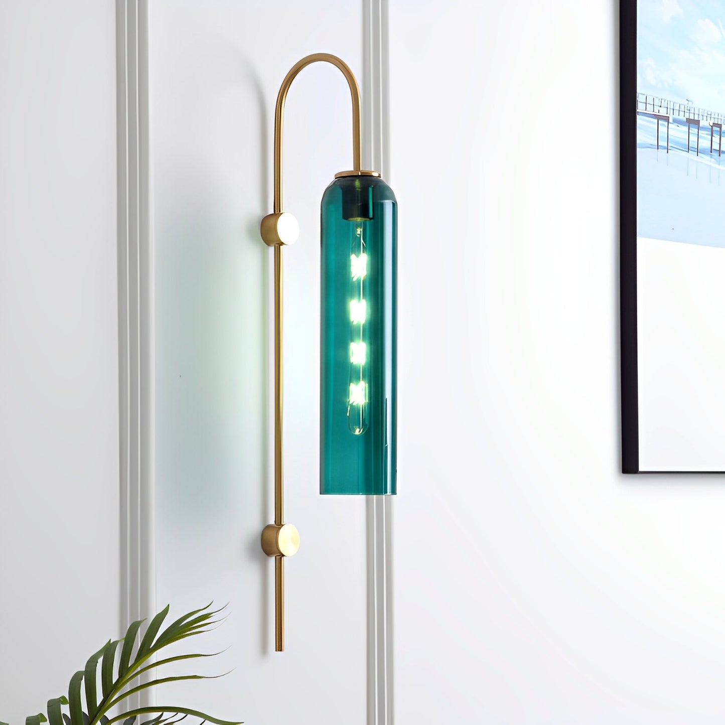 Goleta – Retro-Wandlampe mit Glas
