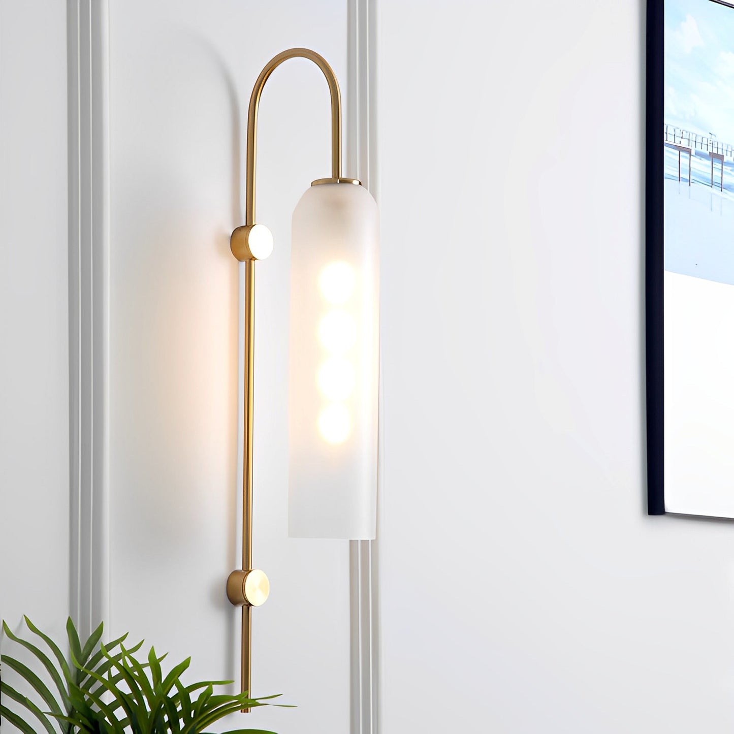 Goleta – Retro-Wandlampe mit Glas