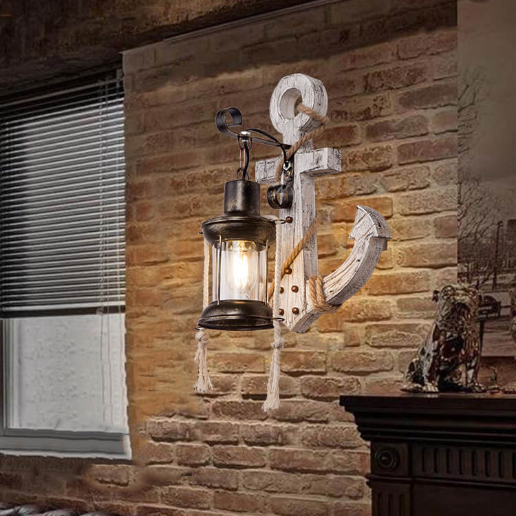 Dorian – Retro-Wandleuchte im Industrie-Design mit Anker