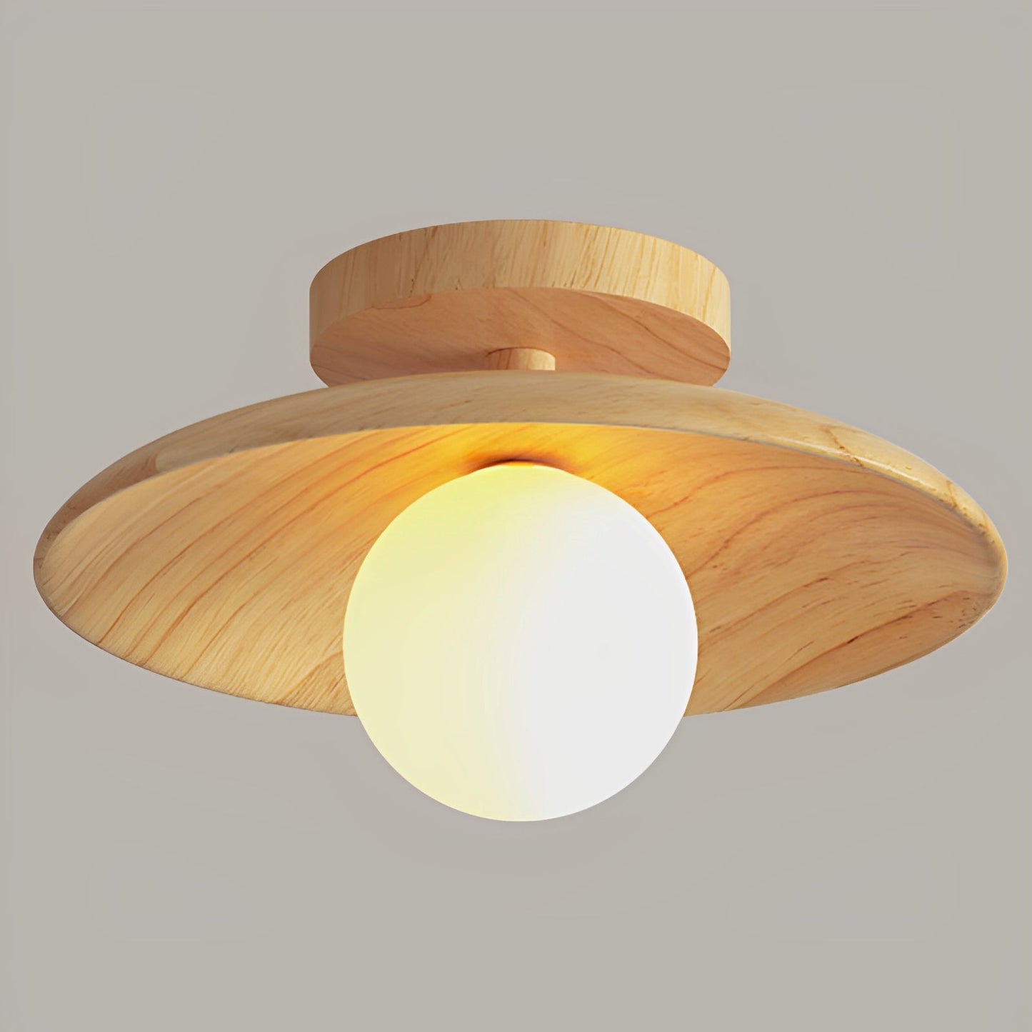 Koa – Japanische Holz-Deckenlampe