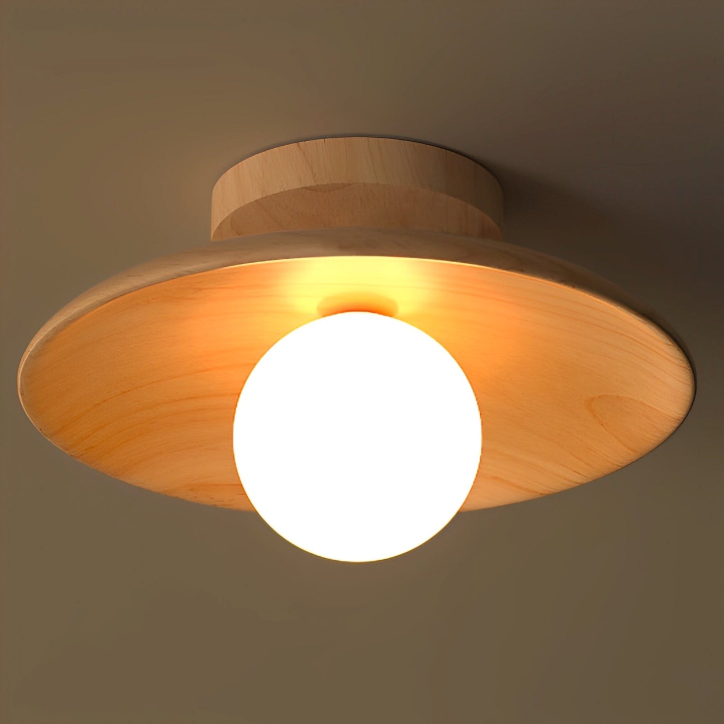 Koa – Japanische Holz-Deckenlampe