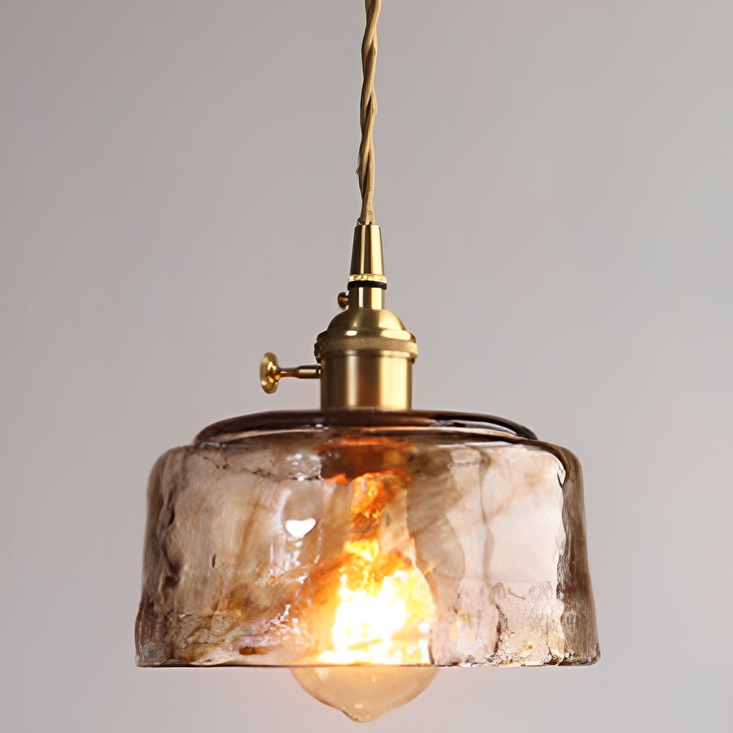 Claribel – Retro Hängelampe mit Alabaster-Glas