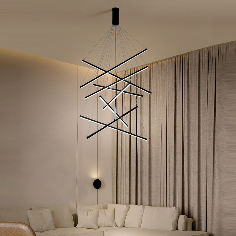 Stellaro – Einfach gestaltete LED-Pendelleuchte mit Stäbchen-Design
