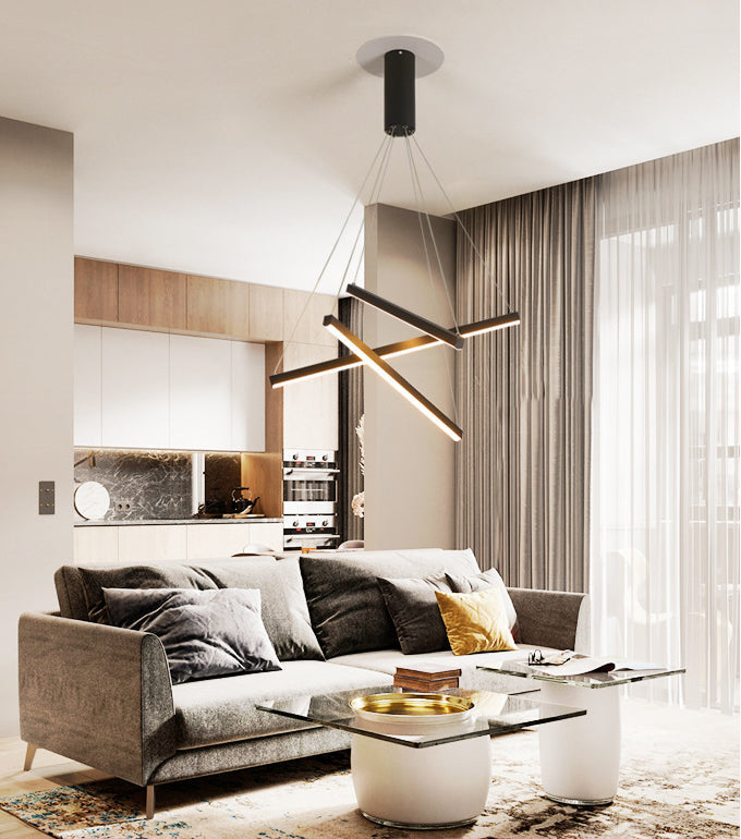 Stellaro – Einfach gestaltete LED-Pendelleuchte mit Stäbchen-Design